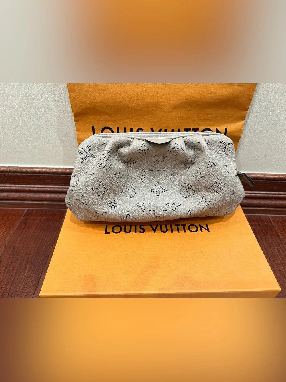 New Louis Vuitton Mahina Scala Mini Pouch Galet